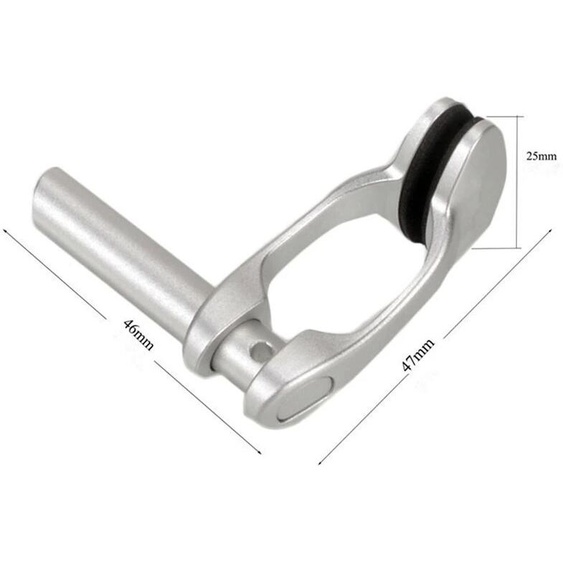NONE Pince de plongée en aluminium daviation, clip antarctique confortable, coussretours en silicone antidérapant à la fois, argent, natation de surf
