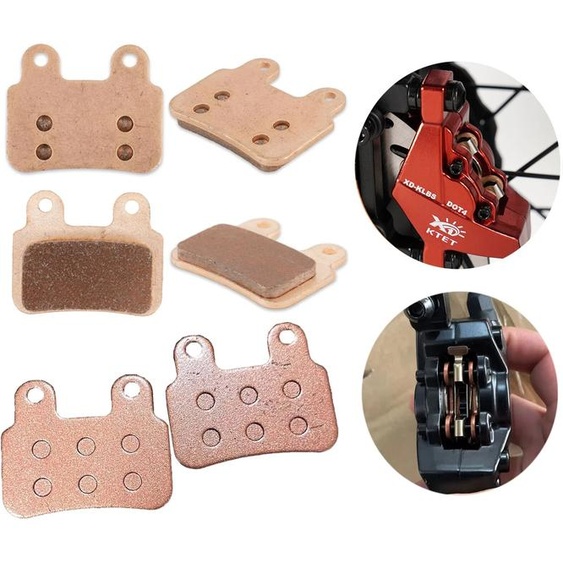 NONE Plaquettes de frein hydrauliques pour vélos électriques plaquettes de frein semi-métalliques pour pièces de vélo électrique plaquettes de frein résistantes à lusure et durables disque