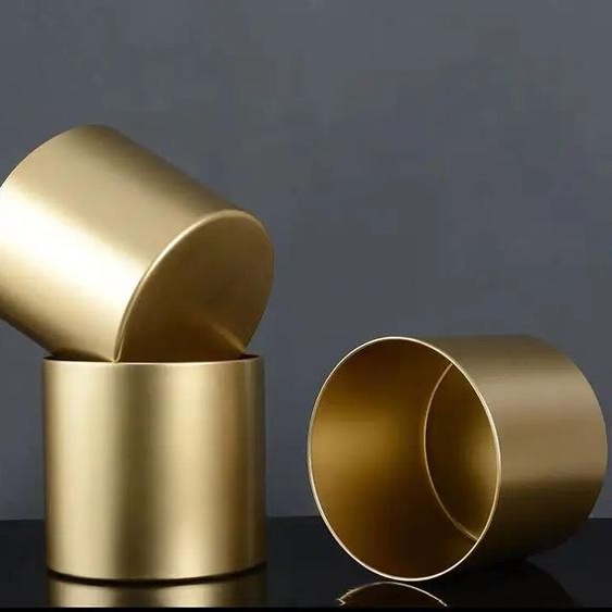 NONE Pot de fleur nordique en métal doré, jardinières vertes, rangement de jardin, table, salon, vase de balcon, pot de fleurs vert rouille, cadeaux décoratifs