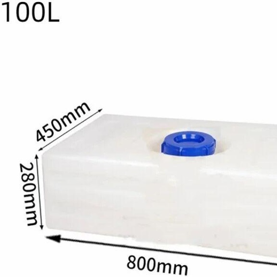 NONE Récipient en plastique pour le transport de diesel, conteneur deau douce PE épaissi pour bateau de camping-cars, Horizontal, précieux, monté sur voiture, 100L, E27