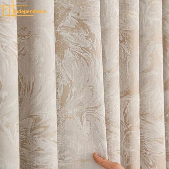 NONE Rideaux dombrage en Chenille, peinture à lhuile Jacquard crème personnalisée, pour salon, chambre à coucher, fenêtre française, balcon, produit fini