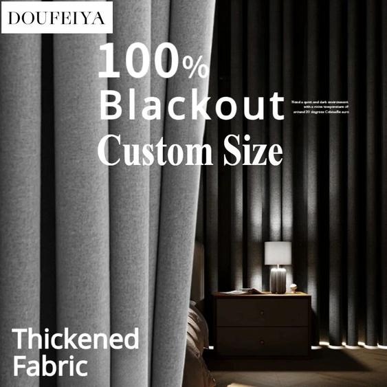 NONE Rideaux occultants 100% en lin des deux côtés, taille personnalisée, pour salon, chambre à coucher, salle à manger, jardin, fenêtre, couleur unie
