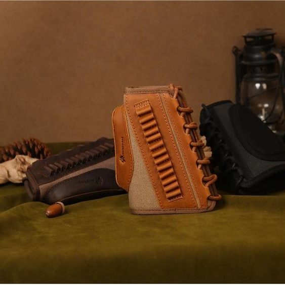 NONE Rifle tactique joue Riser Pad fusil crosse support de coque toile cuir pistolet Stock couverture pour.308 45-70 30-30.22LR.357