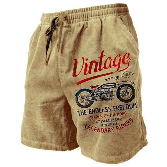 NONE Short de plage à motif moto vintage pour hommes, maillot de bain imprimé en 3D, mode dété décontractée, tendance adt streetwear, pantalon court