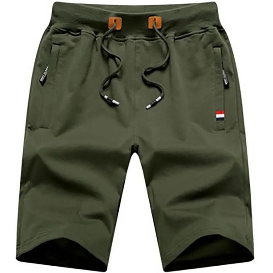 NONE Short dété en coton pour Homme, culotte décontractée, Bermuda noir, vêtements classiques, short de plage