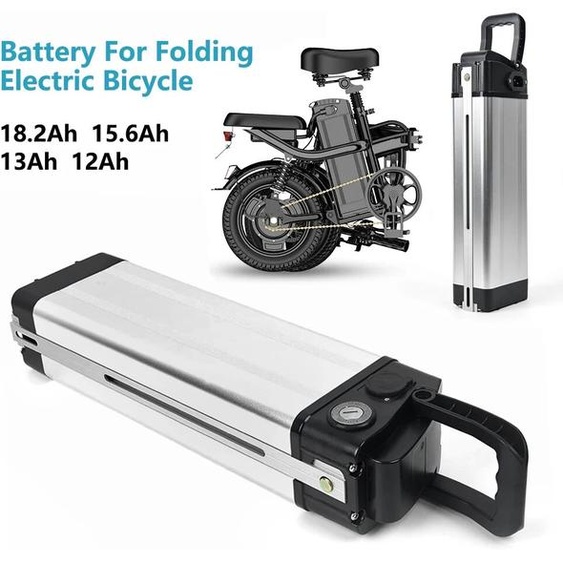 NONE Silverfish-Batterie de vélo électrique pliable, placage Kolkhoznik vers g-hybride, vélo de ville, 36V, 48V, 12Ah, 13Ah, 15Ah, 18,2 Ah