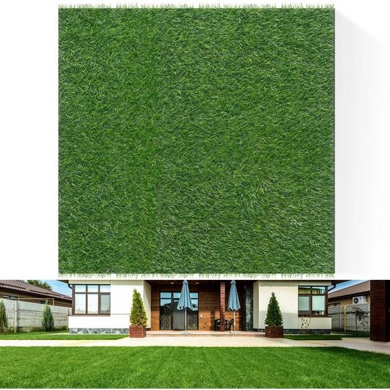 NONE Simulation de prairie artificielle, mousse de pelouse, faux gazon vert, polymère enge, tapis bricolage, micro paysage, décoration de sol de la maison, 50-200cm, 1 pièce