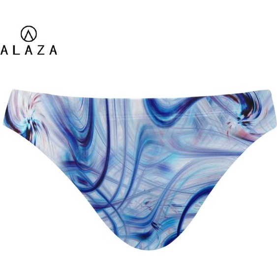 NONE Slip de bain taille basse pour hommes, maillot de bain avec coussinet Push-up, short Sexy, boxer imprimé marbre, pour les vieux acheteurs