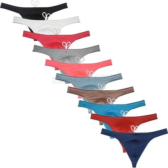 NONE Slip de maillot de bain pour homme, short de surf, tankini réglable, tissu brillant double couche, wstring de proximité