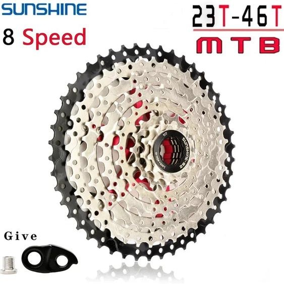 NONE Stalshine-Cassette VTT 8 vitesses 8V K7 11 46, roue libre en acier, volant dinertie, pignons de vélo, pièces pour M310 Tx35