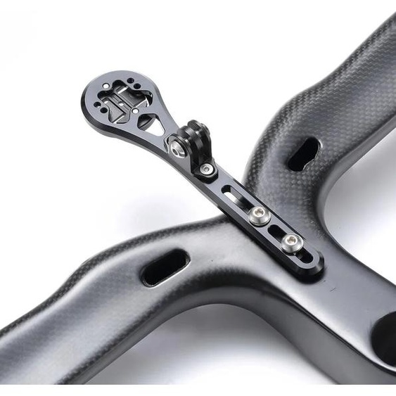 NONE Support de guidon aérodynamique intégré en aluminium, extension de table de code de vélo, support dordinateur de vélo