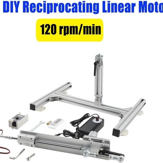 NONE Supports dactionneur linéaire à monter soi-même, support en alliage daluminium avec ventouse, Angle réglable, moteur alternatif linéaire, grande taille