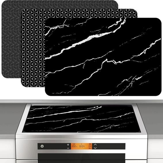 NONE Tapis de table de cuisson à induction en silicone, couvre-cuisinière à induction résistant à la chaleur, tapis de protection pour table de cuisson à induction, 30,8 × 20,5 pouces, antidérapant