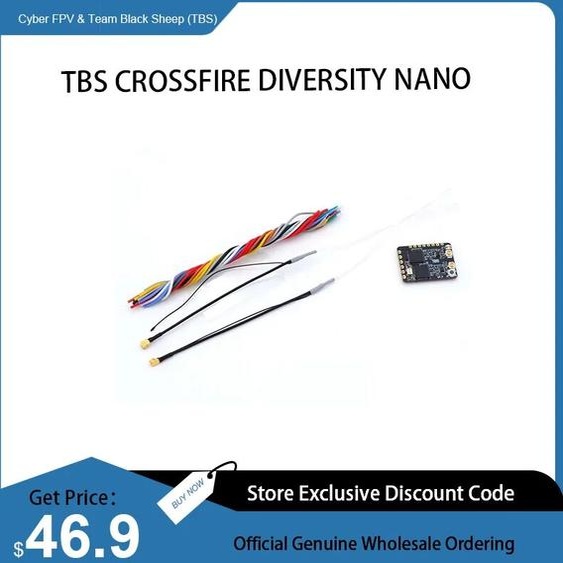 NONE TBS CROSSFIRE DIVERSITY NANO RX - RÉCEPTEUR DE DRONE LONG GANG FPV