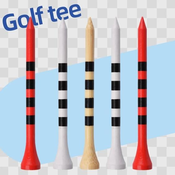 NONE Tee de golf professionnel en bambou 100 pièces/sac, la force est 5 fois qui de Tee ordinaire, plus durable et plus stable