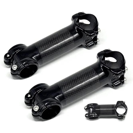 NONE Tige de vélo de route vtt légère en alliage daluminium et carbone, sans marque, 31.8*80/90/100/110mm