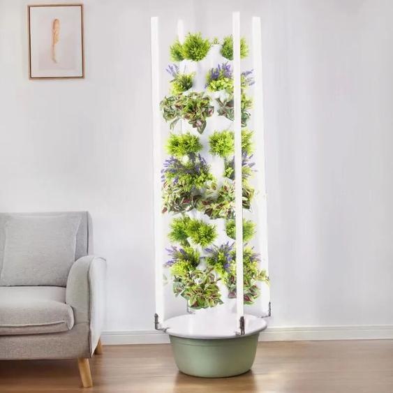 NONE Tour hydroponique avec lumière LED pour culture verticale, équipement de culture sans sol, système hydroponique, jardinière de légumes intelligente et chronométrée