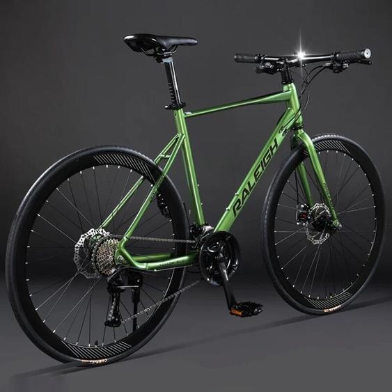 NONE Vélo de route en acier 700C avec poignée courbée pour homme et femme, bicyclette de course et de ville, 24/27/30 vitesses