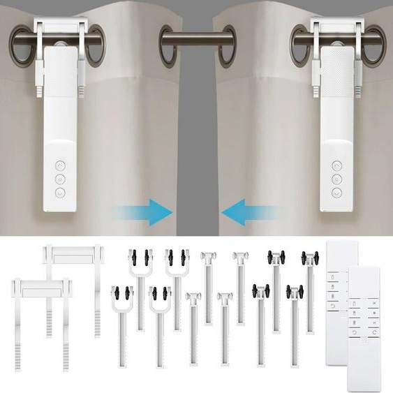 NONE Zigbee – pilote de rideau intelligent, Robot pour romain I Type U, piste de rideaux, contrôle Alexa Google Home, pilotes de moteur Zemismart