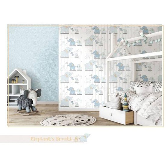 Noordwand Papier peint Mondo baby Little Dots Bleu et blanc