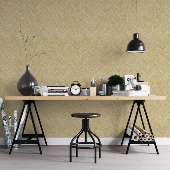 Noordwand Papier peint Topchic Herringbone Beige