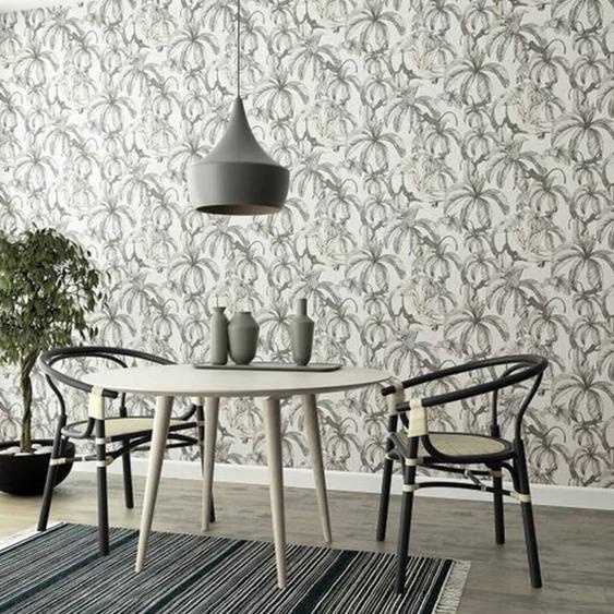 Noordwand Papier peint Topchic Monkey Jungle Leaves Gris et noir