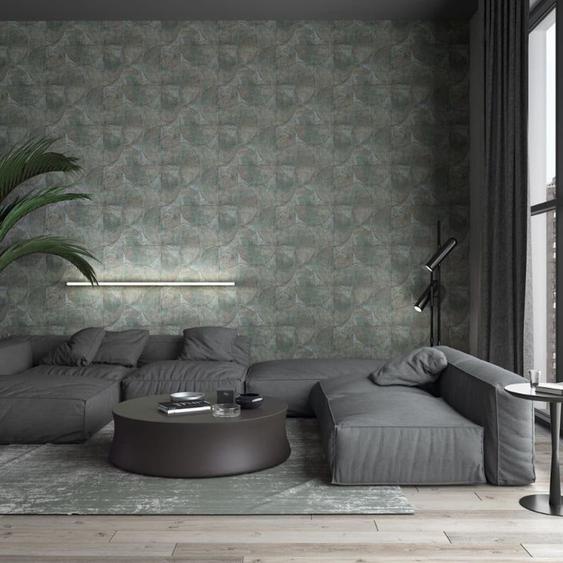 Noordwand Papier peint Vintage Deluxe Graphic Circle Look Gris marron