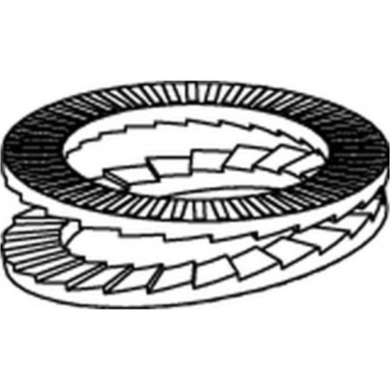 Nord-Lock rondelles collées A 4 NL 12 SS (13 x 19,5 x 2 ) A 4 S 200 pces