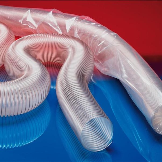 Norres PROTAPE PUR 301 AS Tuyau daspiration et de soufflage antistatique 50mm Rouleau de 5m