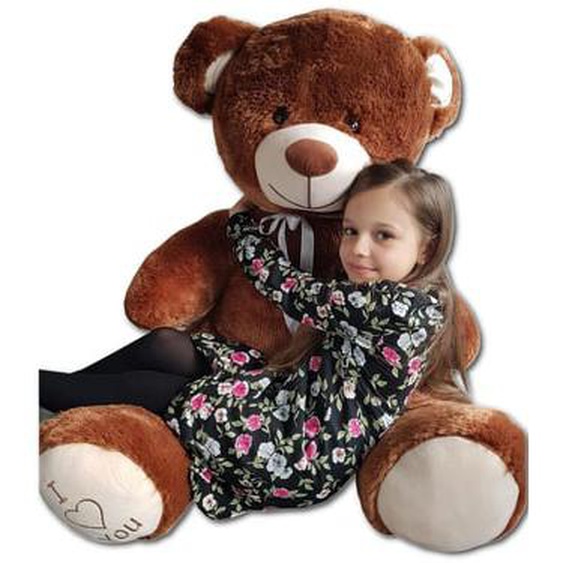 Nounours en peluche énorme Teddy Bear 75+85 marron