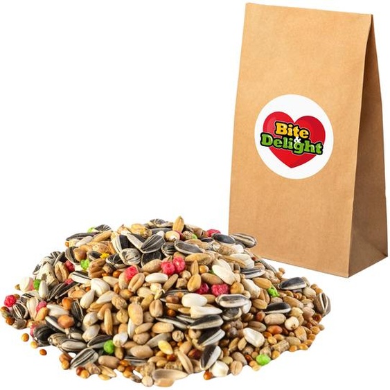 Nourriture pour perroquets Bite&Delight 10kg - Mélange de graines naturelles & équilibrées avec vitamines & minéraux - Pour perroquets & grandes perruches
