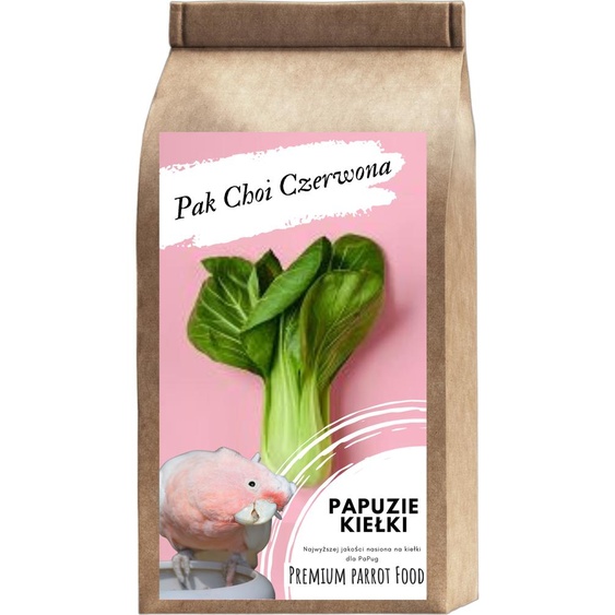 Nourriture premium pour perroquets | Pak Choi rouge | Graines germées | Pour perroquets 50G