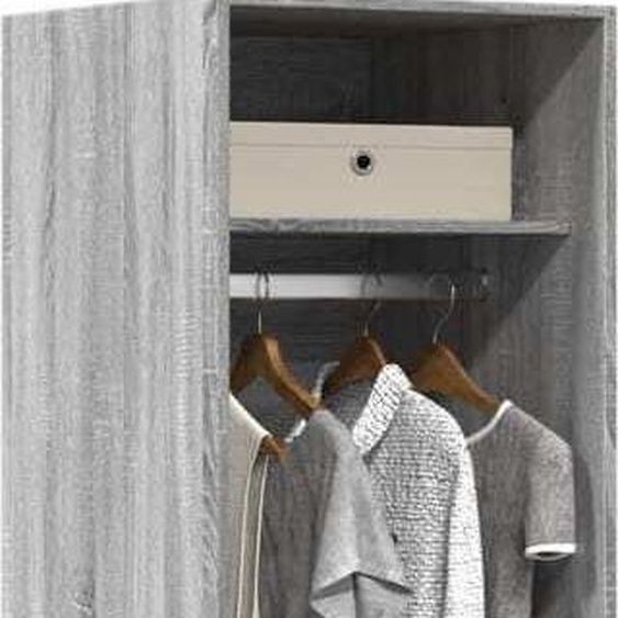 Nouveau 2025 - Armoire Gris Sonoma 50x50x200 cm Bois composite - Armoires C22730