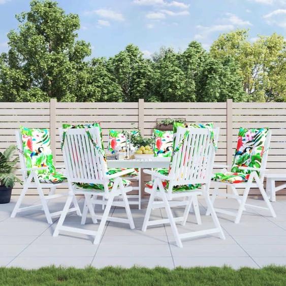 Nouveau Coussins de chaise à dossier haut lot de 6 multicolore，Construction durable120 x 50 x 7 cm BELLE C75265404