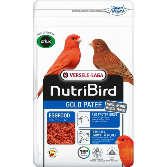 NutriBird Gold Pâtée pour oiseaux à facteur rouge - 1 kg