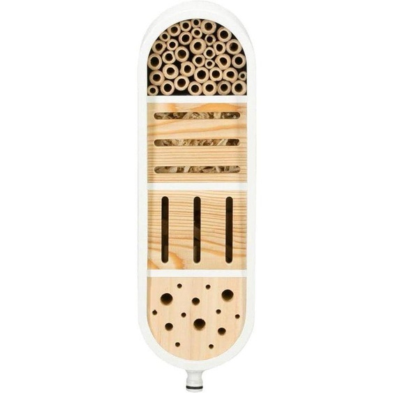 Objet dart en bois pour insectes - Auberge pour abeilles, papillons et coléoptères, 12,7 x 16,2 x 36 cm