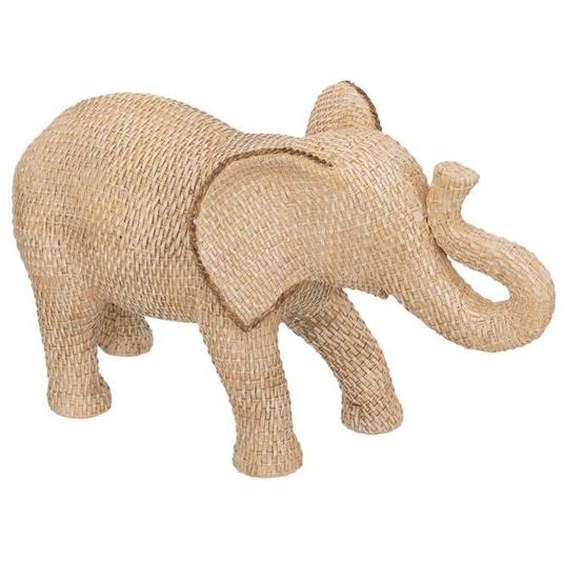 Objet décoratif - ATMOSPHERA - Elephant déco Kyra - Résine - Beige - H51cm