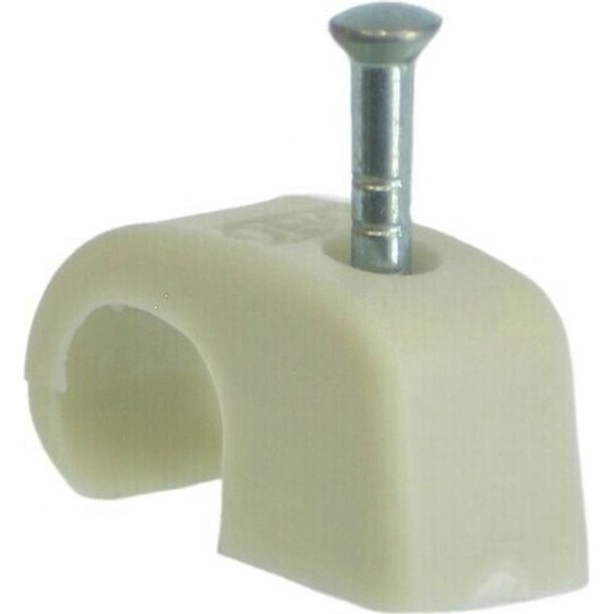 obo bettermann Colliers de clouage 10-14 mm avec clou 25mm (100 pièces)