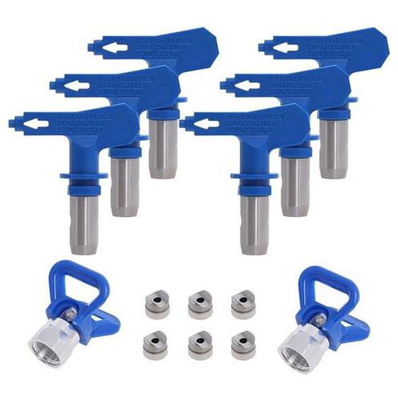 Odipie - Buse Airless pulvérisation Réversible, 2X Buse siège Garde, Accessoires Buse Airless pour Pistolet à Peinture Haute Pression (Tapez 211,