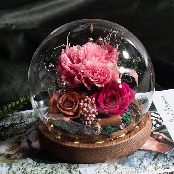 Oeillet Éternel, Fleur Éternelle - Coffret dŒillets, le meilleur cadeau, idéal pour femme, maman, grand-mère, petite amie, Rose