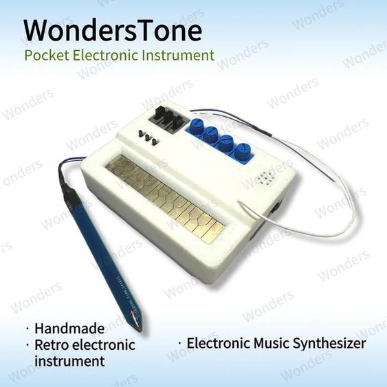OEMG Mini synthétiseur de musique électronique fait à la main, Instrument électronique de poche Portable, synthétiseur analogique WondersTone avec contrôle du stylet