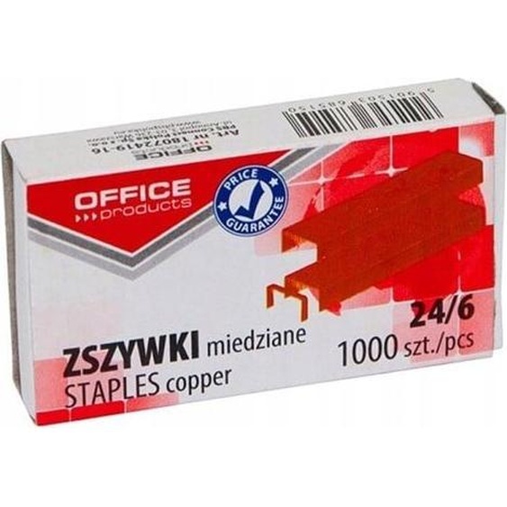 Office Products 24/6 agrafes en cuivre 1000pcs.
