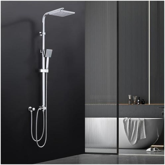 Ohpa - Colonne de Douche sans robinetterie Pas besoin de percer une deuxième fois,Hauteur/Angulaire réglable Ensemble Douche Murale avec,Douchette à