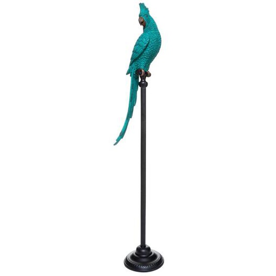 Oiseau décoratif bleu H117 cm