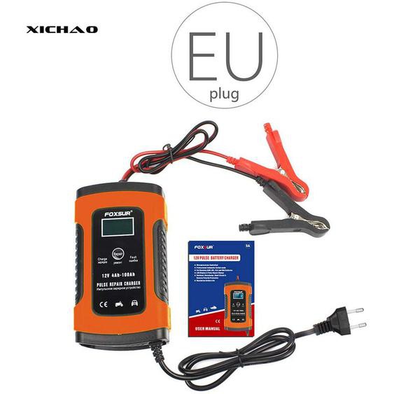 Oly Magic - olymagic - 12V Chargeur Automatique de Batterie Intelligente Auto Moto Écran lcd Chargeur de réparation dimpulsion Intelligente