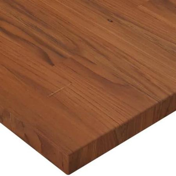 Comptoir de salle de bain - OMABETA - Marron foncé - 100x60x2,5cm - Bois massif - Surface traitée