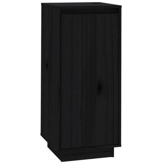 Omabeta Etagères | casiers à chaussures - Armoire à chaussures Noir 35x35x80 cm Bois de pin massif - Meubles haut de gamme - M03183