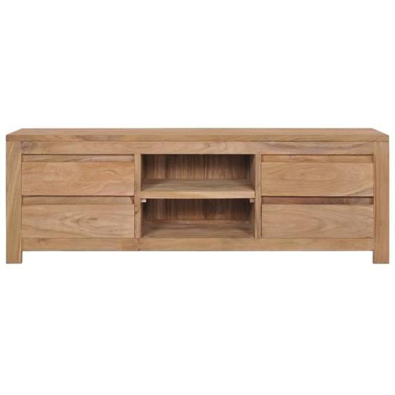 Meuble TV - OMABETA - HB09896 - Bois de teck massif - 120 x 30 x 40 cm - Vintage
