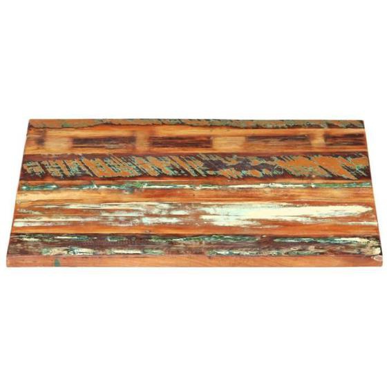 Omabeta Plateaux de table - Dessus de table carré 60x60 cm 25-27 mm Bois de récupération - Meubles haut de gamme - M03240