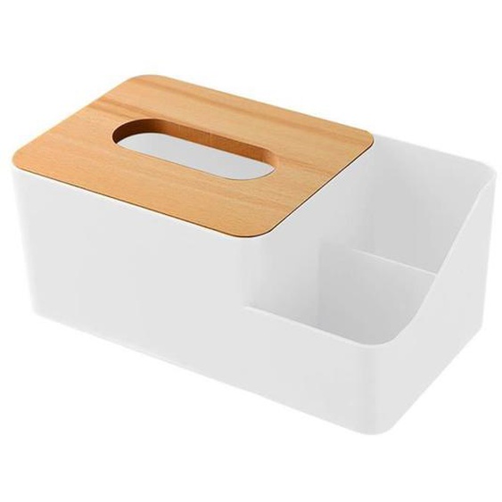 OMABETA porte-mouchoirs Boîte à mouchoirs de bureau, couvercle en bois multifonctionnel, boîte de rangement de hygiene mouchoir